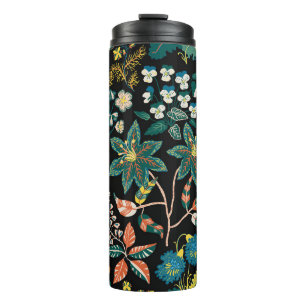 Trendy bright Floral pattern in the many kind of f Thermal Tumbler