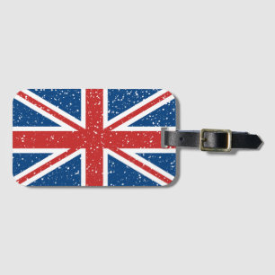 Trendy British flag  Luggage Tag