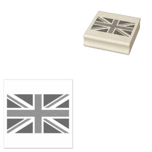 Trendy British flag Rubber Stamp