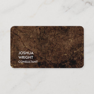 Trendy Brown Attractive Plain Chic Business Card