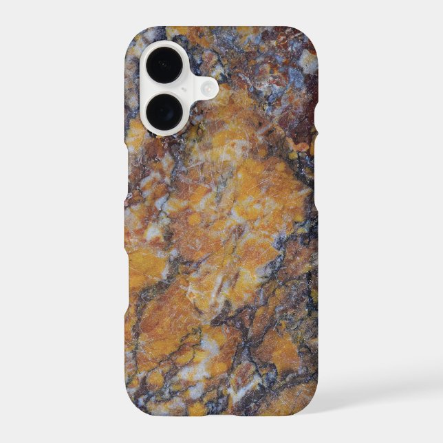 Trendy Brown Faux Marble Stone (Back)