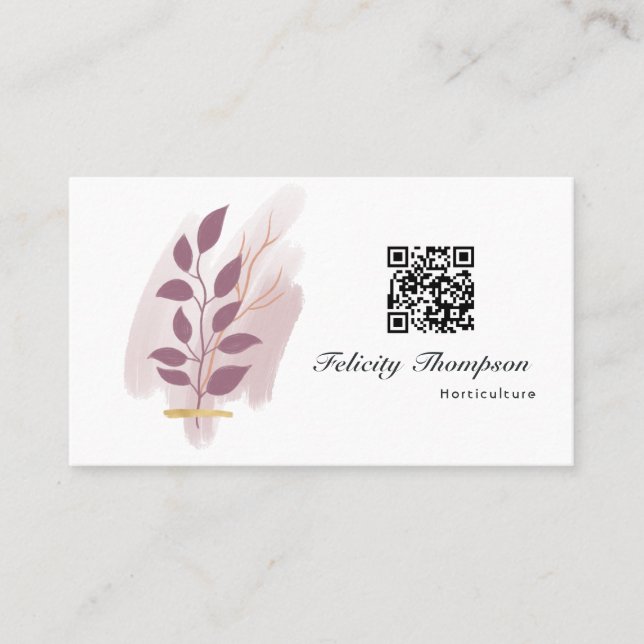 Trendy Brush Strokes Collage Business Card (Front)