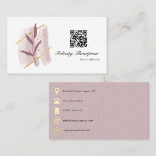 Trendy Brush Strokes Collage Business Card
