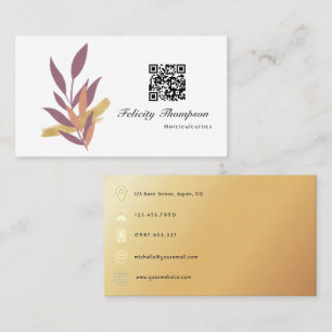 Trendy Brush Strokes Collage Business Card