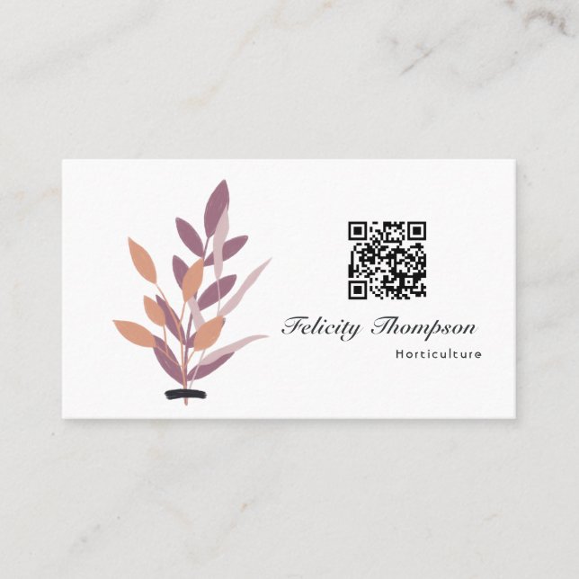 Trendy Brush Strokes Collage Business Card (Front)