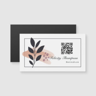 Trendy Brush Strokes Collage QR Code Business