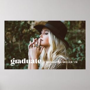 Trendy Bubbly Graduation Party Poster