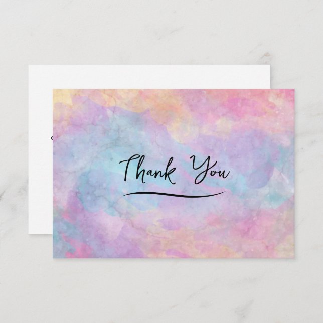 Trendy Bulk Business Thank You Cards  (Front/Back)