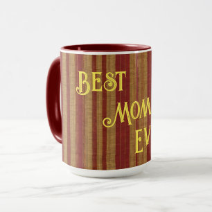 Trendy Burgundy Gold Luxury Linen Collection Mug