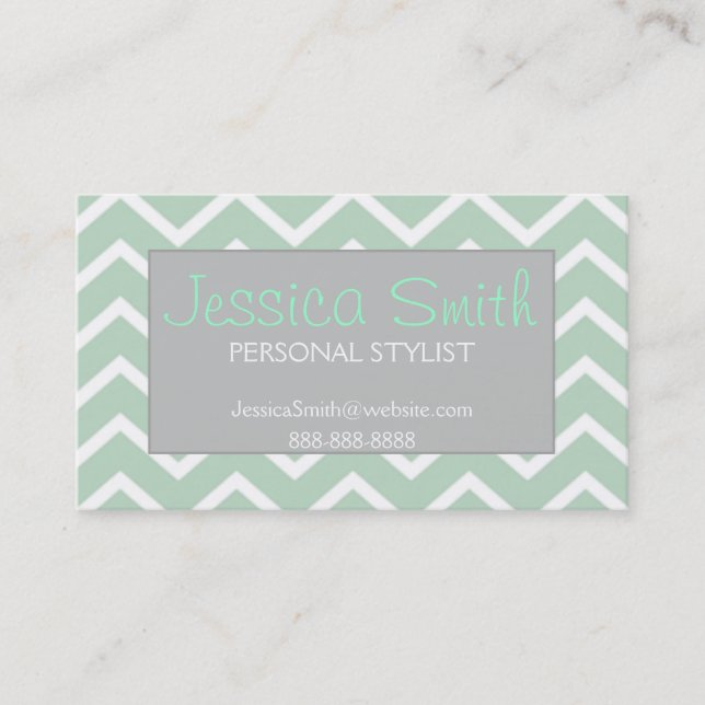 Trendy Business Card (Front)