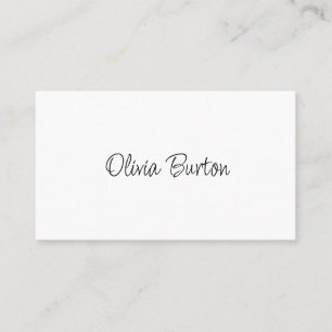 Trendy business card in simple style.