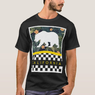 Trendy California Checkered Tropical Bear Premium T-Shirt