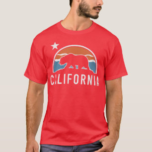 Trendy California Sun Bear Flag Silhouette T-Shirt
