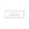Trendy Calligraphy Couple Name Return Address