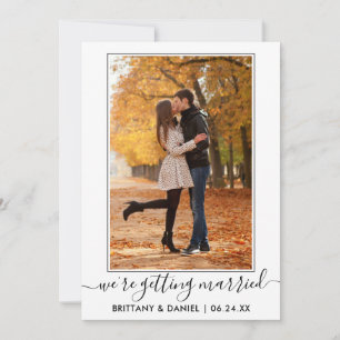 Trendy Calligraphy Script Getting Married Save The Date