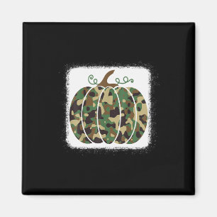 Trendy Camo Print Pumpkin Cute Fall Gift For Hunte Magnet