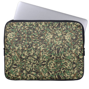 Trendy Camouflage Green  Laptop Sleeve