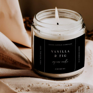 Trendy Candle Product Label Sticker Business Tag