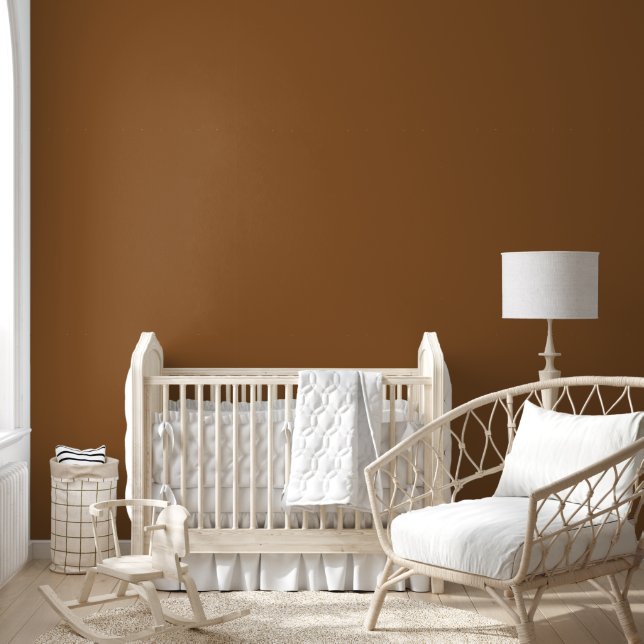 Trendy Caramel Brown Solid Colour | Elegant Wallpaper (Kids)