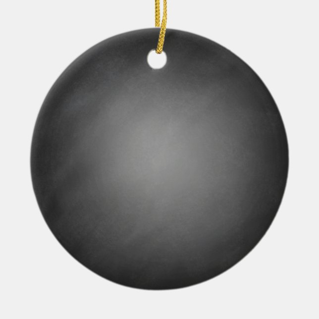 Trendy Chalkboard Vignette Ceramic Tree Decoration (Front)