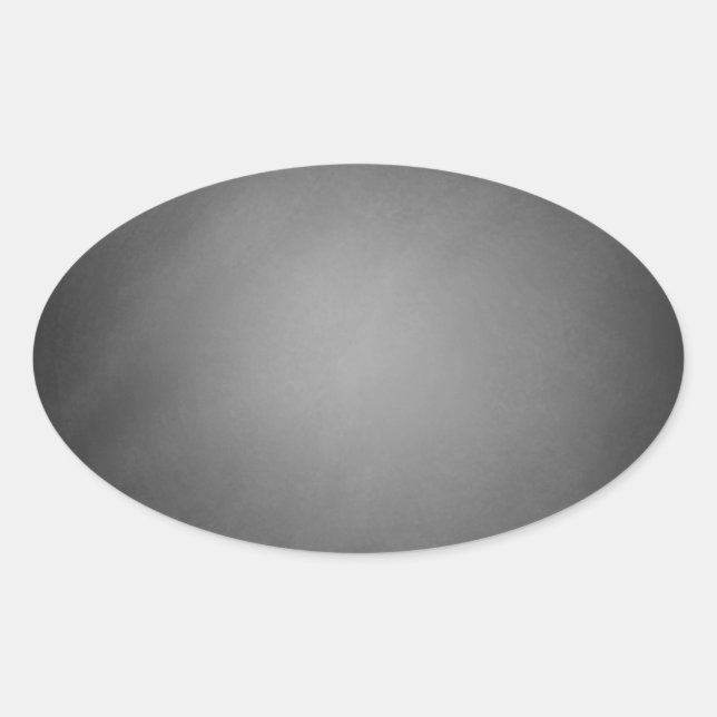 Trendy Chalkboard Vignette Oval Sticker (Front)