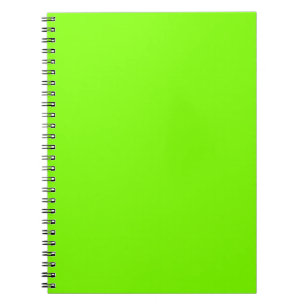 Trendy Chartreuse Solid Colour Elegant Notebook