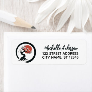 Trendy Cherry Blossom Tree Branch Return Address