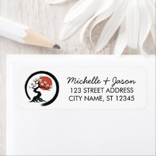 Trendy Cherry Blossom Tree Branch Return Address