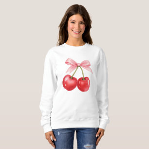 Trendy Cherry Coquette Sweatshirt