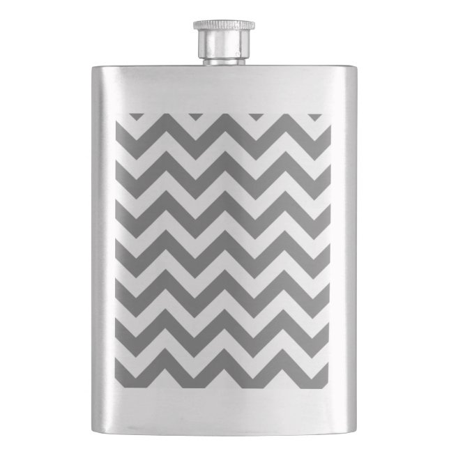 Trendy Chevron Classic Flask (Front)