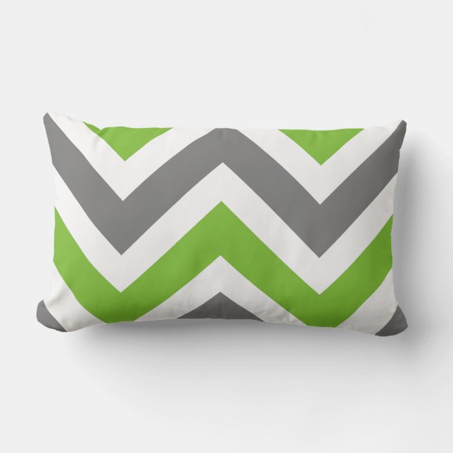 Trendy Chevron Fashion Colours Lumbar Cushion (Front)