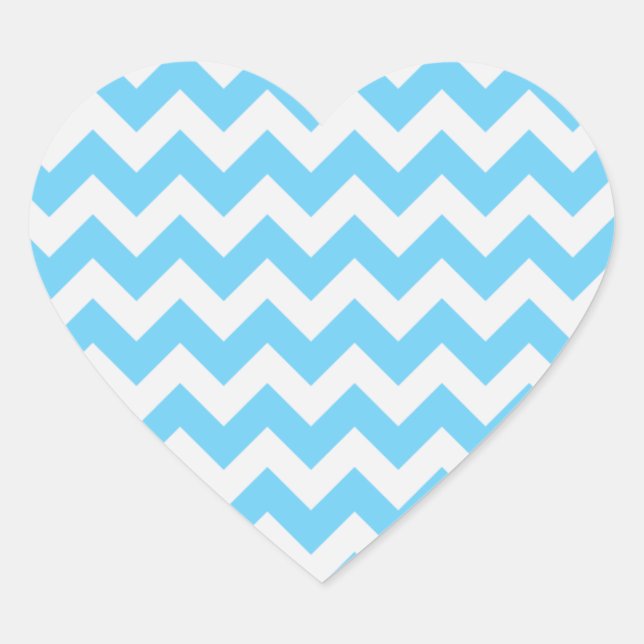 Trendy Chevron Heart Stickers (Front)