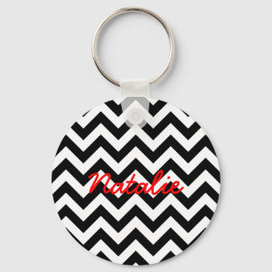 Trendy Chevron Keychain