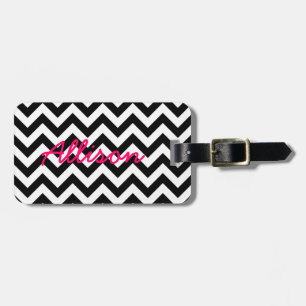 Trendy Chevron Luggage Tag