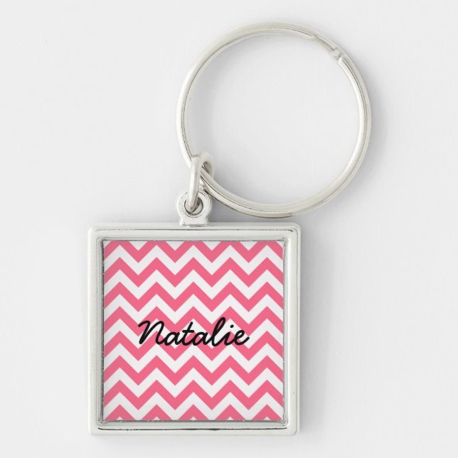 Trendy Chevron Premium Keychain (Front)