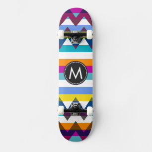 Trendy Chevron Stripes Pattern #12 Skateboard