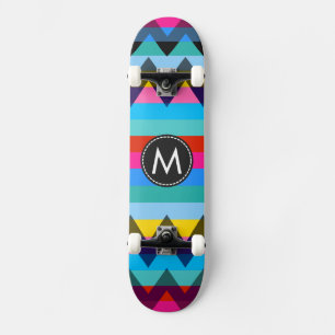 Trendy Chevron Stripes Pattern #27 Skateboard