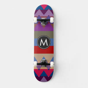 Trendy Chevron Stripes Pattern #28 Skateboard