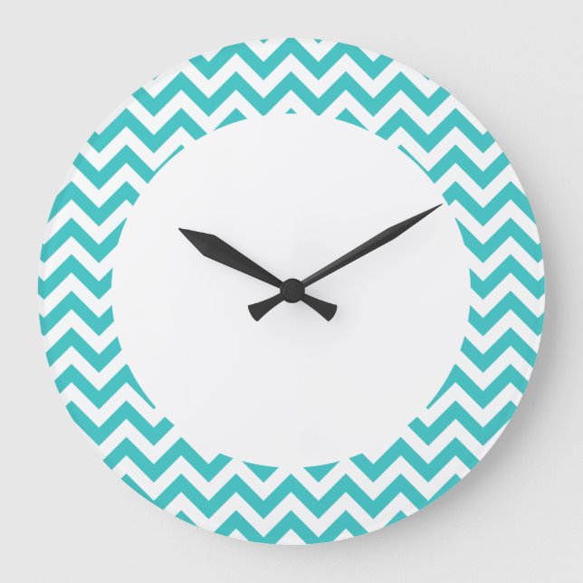 Trendy Chevron Wall Clock (Front)