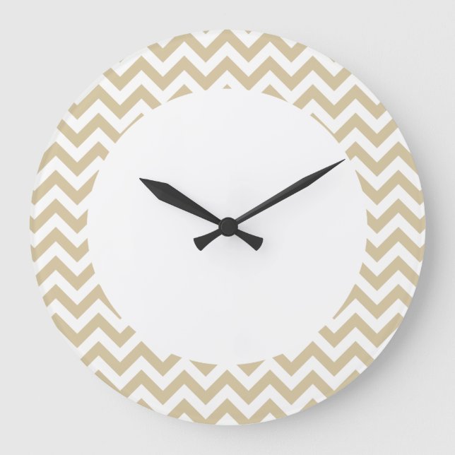 Trendy Chevron Wall Clock (Front)