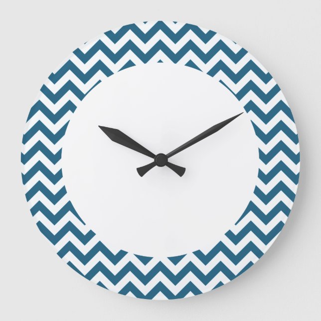 Trendy Chevron Wall Clock (Front)