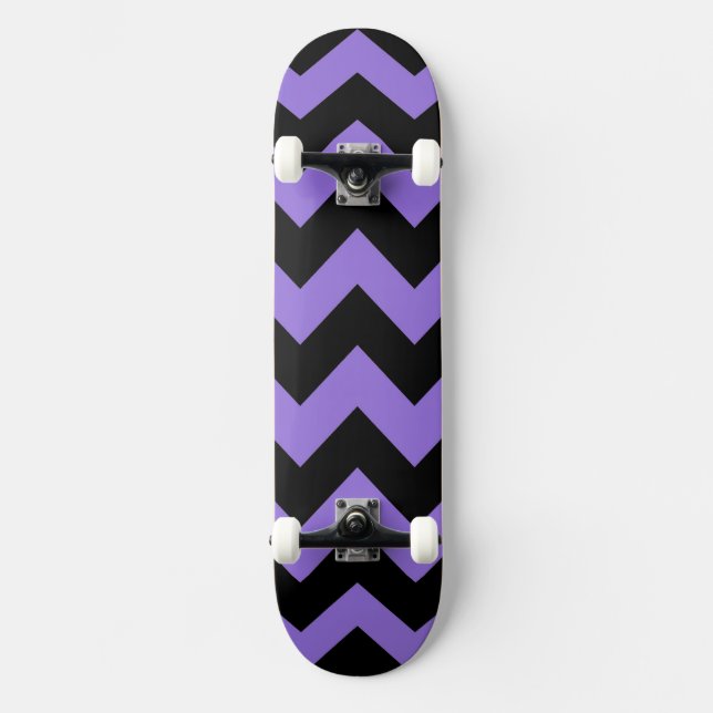 Trendy Chevron Zigzag Pattern 9 Skateboard (Front)