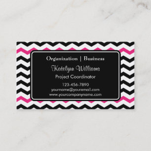 Trendy Chevron Zigzag Pattern Business Cards