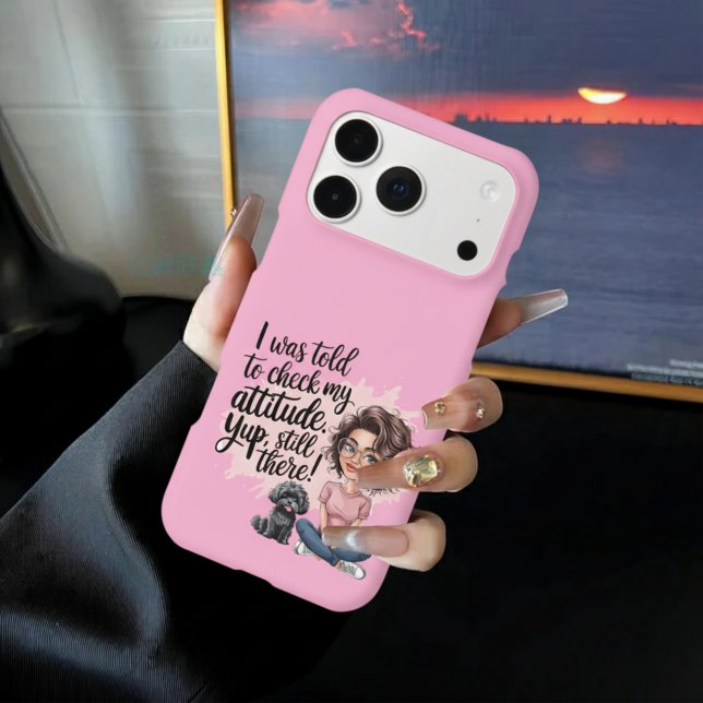 Trendy Chic Baby Pink Sassy Girl Attitude Quote (Creator Uploaded)