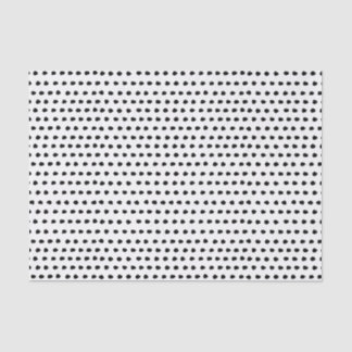 Trendy Chic Black and White Dots Pattern Tissue Paper