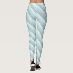 Trendy Chic Blue Green Template Pastel Colour Leggings