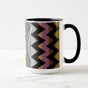 Trendy Chic Chevron Stripes Pattern #3 Mug