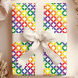 Trendy Chic Rainbow Diamonds Wrapping Paper<br><div class="desc">Add a touch of glam to your gifts with this trendy chic rainbow diamond wrapping paper. Featuring a vibrant geometric pattern of colourful diamonds, this design is perfect for birthdays, celebrations, or any occasion that calls for a touch of sparkle. The modern aesthetic and eye-catching colours will make your presents...</div>