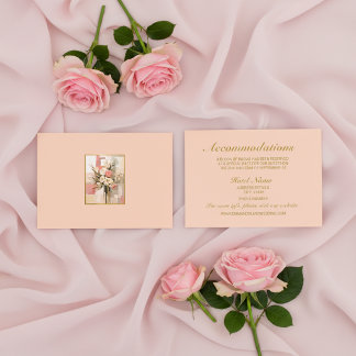 Trendy Chic Wedding Accommodations Enclosure Card