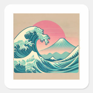 Trendy Chill Out Desert Cactus Instagram Post Square Sticker
